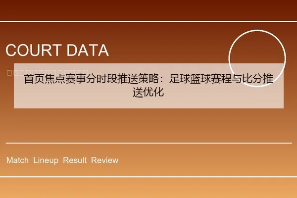 首页焦点赛事分时段推送策略：足球篮球赛程与比分推送优化